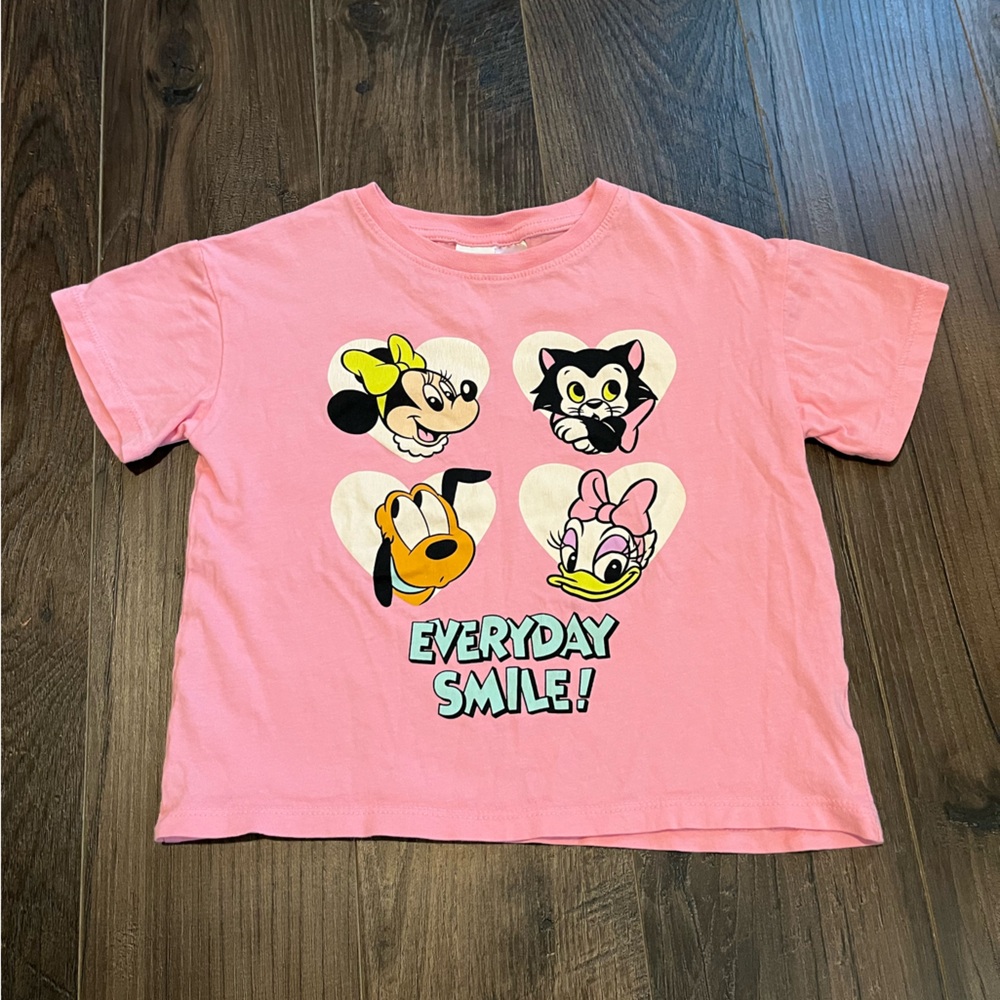 H&M Pink Everyday Smile Graphic Tee